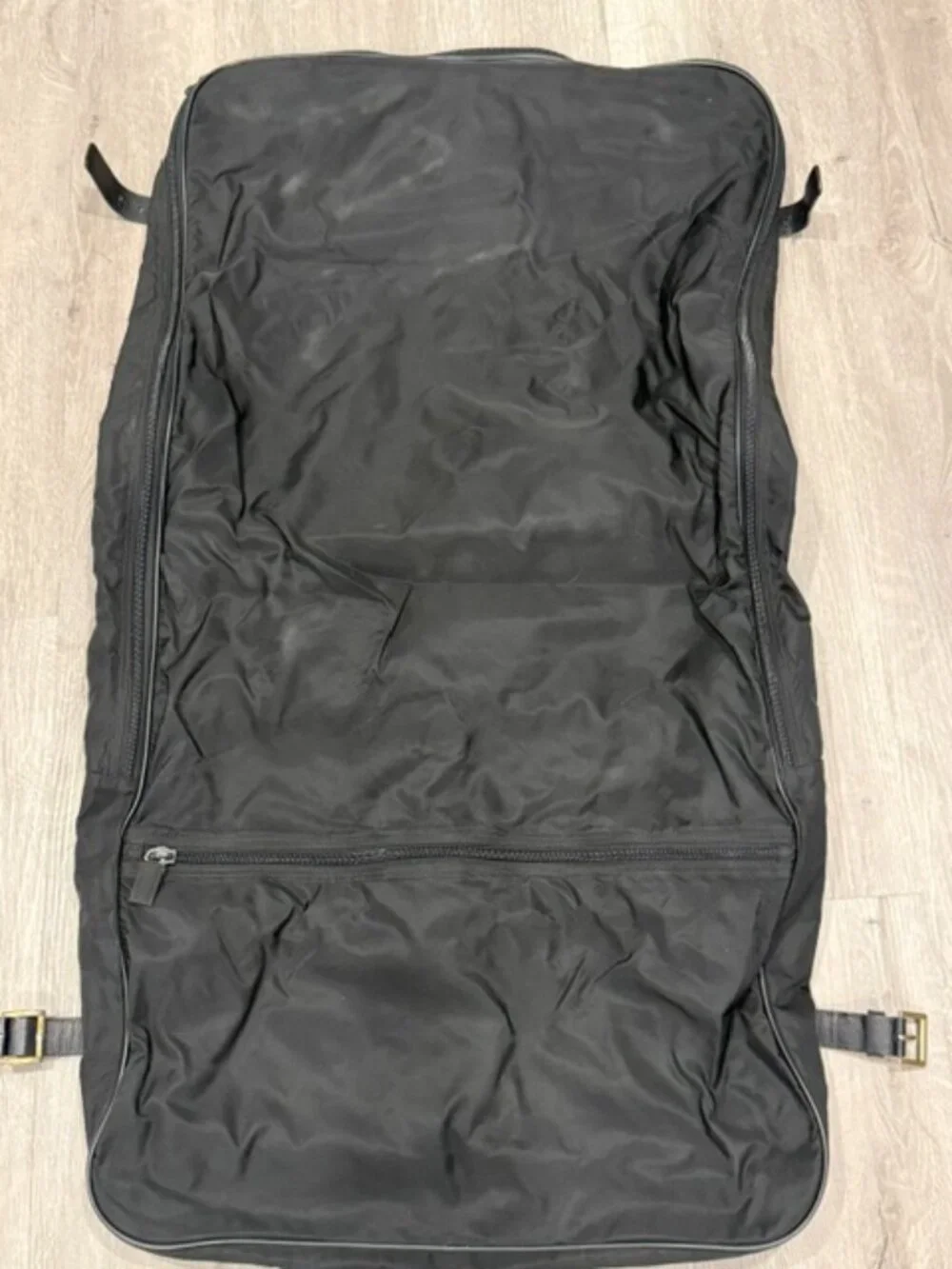 Authentic Prada Viaggio Garment Bag - Black Tessuto & Saffiano Leather - Unisex
